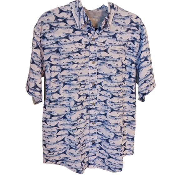 Size Small Reel Legends Mariner II Mens Button Down Shirt Fishing Casual NWOT - Picture 1 of 10